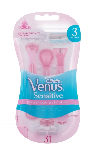 Skustuvas Gillette Venus Sensitive Razor 3vnt paveikslėlis 1 iš 1