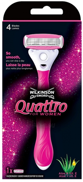 Skustuvas moterims Wilkinson Sword Wilkinson Quattro for Women paveikslėlis 1 iš 2