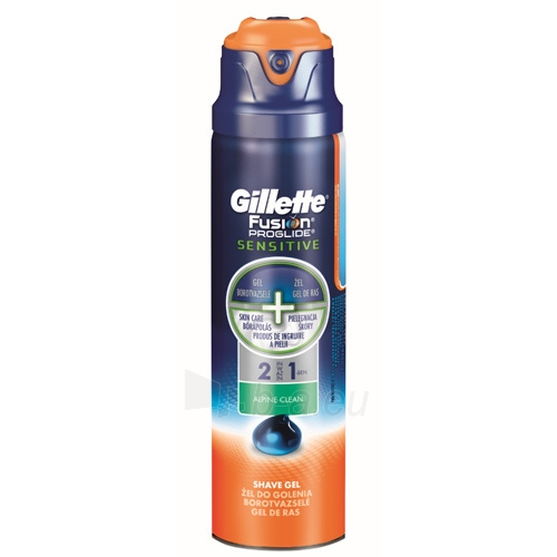 Skutimosi putos Gillette 2 v 1 Fusion Proglide Sensitive Alpine Clean 170 ml paveikslėlis 1 iš 1