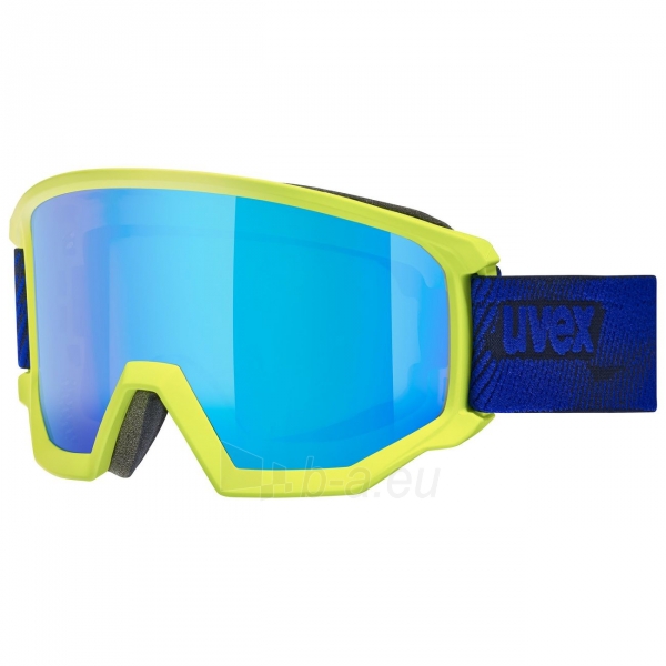 Slidinėjimo akiniai Uvex athletic CV lime mat SL/blue-green paveikslėlis 4 iš 4