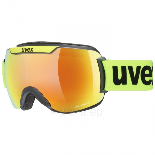 Slidinėjimo akiniai Uvex downhill 2000 CV black lime SL/orange-green Paveikslėlis 4 iš 4 310820263472