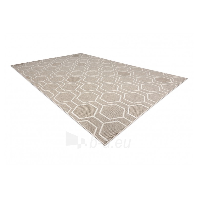 Smėlio spalvos kilimas SPRING Geometry | 140x200 cm paveikslėlis 3 iš 16