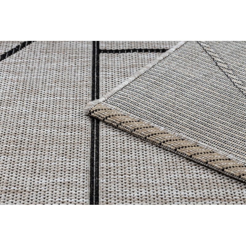Smėlio spalvos sizalio kilimas su geometriniais motyvais FLOORLUX | 80x150 cm paveikslėlis 15 iš 16