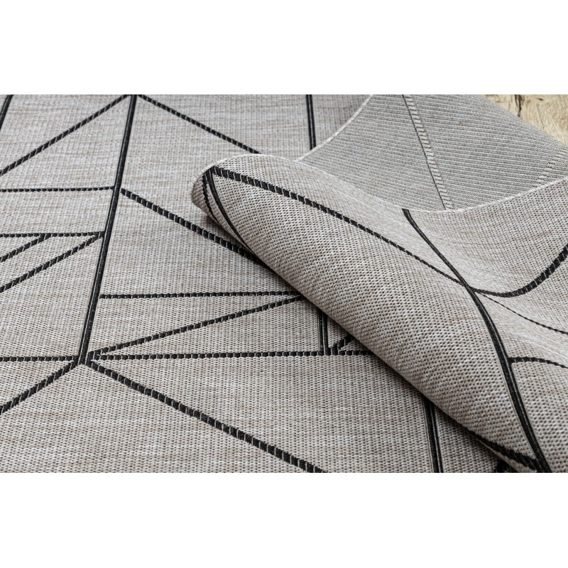 Smėlio spalvos sizalio kilimas su geometriniais motyvais FLOORLUX | 80x150 cm paveikslėlis 12 iš 16