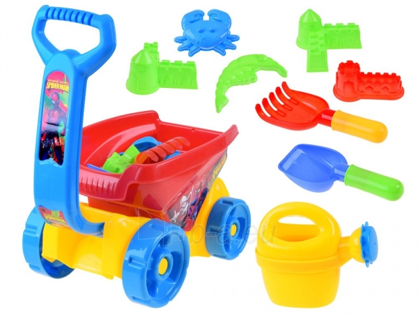 Smėlio žaislų rinkinys su vežimėliu paveikslėlis 1 iš 7