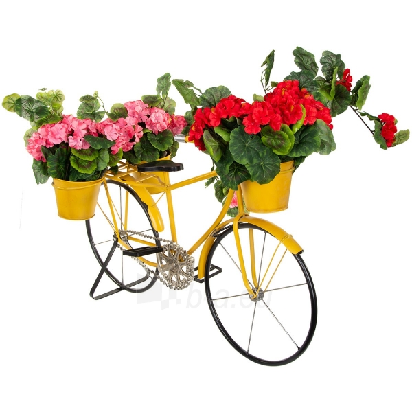 Sodo dviratis su vazonais - Saska Garden, geltonas paveikslėlis 1 iš 6