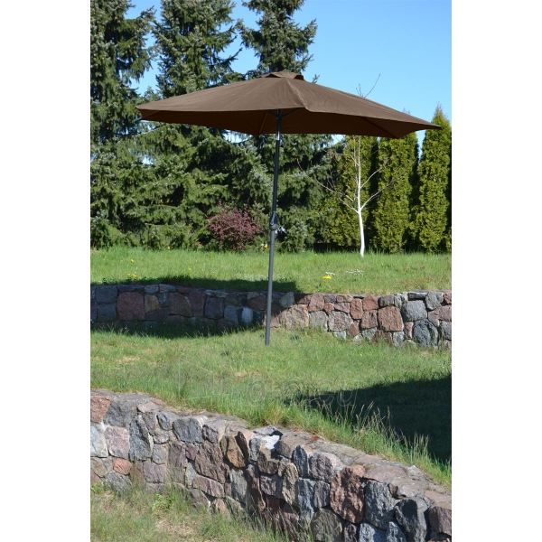 Sodo skėtis Saska Garden, 250cm, rudas paveikslėlis 2 iš 4