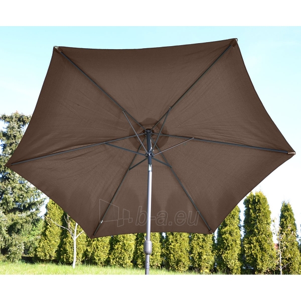 Sodo skėtis Saska Garden, 250cm, rudas paveikslėlis 3 iš 4