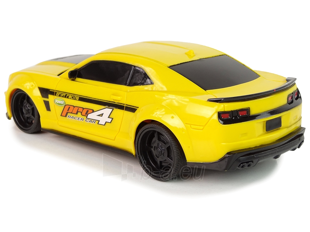 Speed King Sporty nuotoliniu būdu valdomas automobilis, geltonas paveikslėlis 3 iš 5