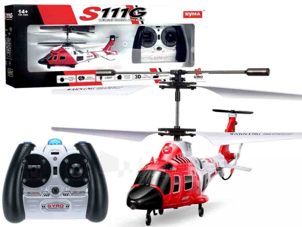 Sraigtasparnis Syma S111G helicopter with RC0541 remote control paveikslėlis 1 iš 12