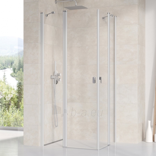 Stačiakampės dušo kabinos sienelė Ravak Chrome, CRV2-90, satinas+stiklas Transparent paveikslėlis 1 iš 3