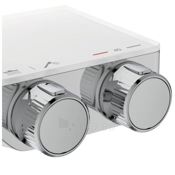Stacionari dušo sistema Ideal Standard Ceratherm S200, su Ø250 galva, lentynėlė ir rankiniu dušu, chrom paveikslėlis 5 iš 7
