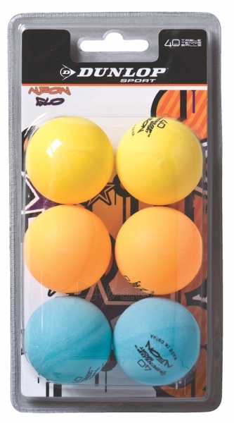 Stalo teniso kamuoliukai NeonGlow funball 6-blister multicolor paveikslėlis 1 iš 1