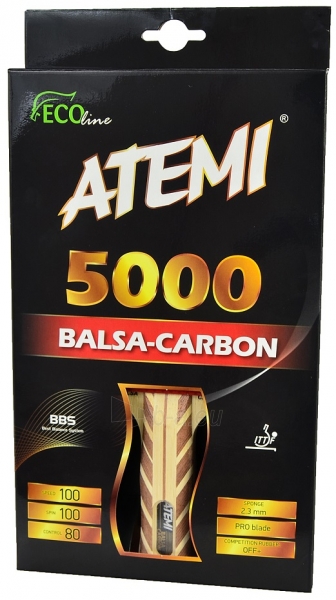 Stalo teniso raketė Atemi 5000 BALSA CARBON paveikslėlis 1 iš 4