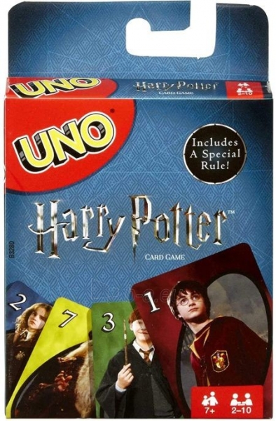 Stalo žaidimas Mattel Games FNC42 Uno Harry Potter Family Card Game paveikslėlis 2 iš 6