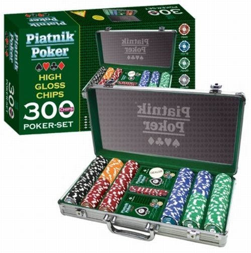 Stalo žaidimas Piatnik Poker 300 žetonai (790393) paveikslėlis 1 iš 1