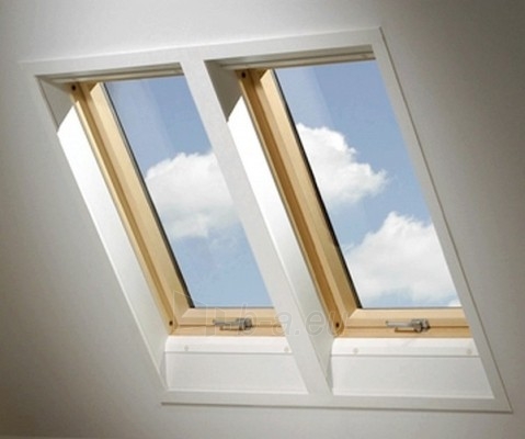 Roof windows FAKRO FTS-V with glass U2, 114x118   cm, pine wood paveikslėlis 4 iš 4