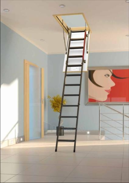3 - section metal loft ladder FAKRO LML 60x120x280 paveikslėlis 1 iš 2