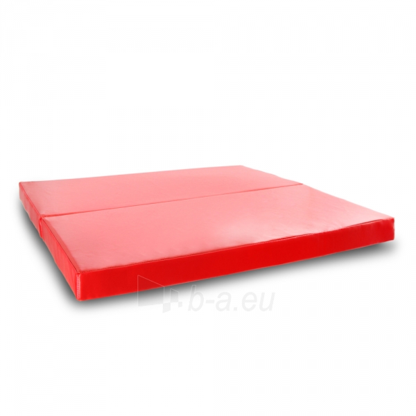 Sulankstomas gimnastikos čiužinys SANRO 100x100x8 cm raudonas paveikslėlis 2 iš 2