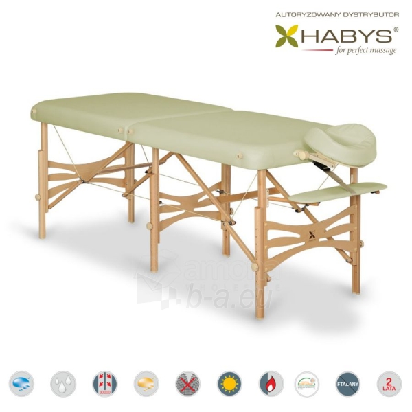 Sulankstomas masažo stalas HABYS Alba Vinyl Flex Ecru paveikslėlis 1 iš 3