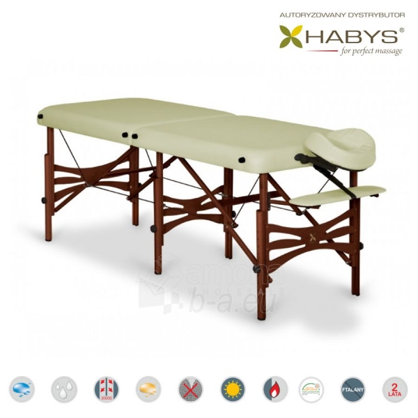 Sulankstomas masažo stalas HABYS Alba Vinyl Flex Ecru paveikslėlis 3 iš 3