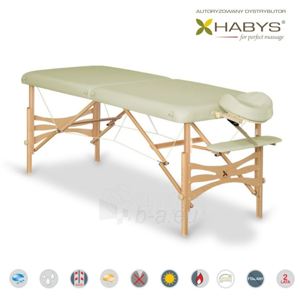 Sulankstomas masažo stalas HABYS Panda Vinyl Flex Ecru paveikslėlis 1 iš 3