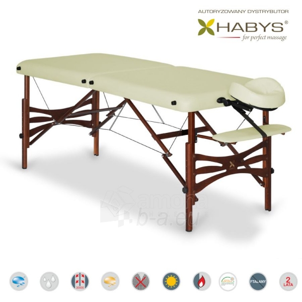 Sulankstomas masažo stalas HABYS Panda Vinyl Flex Ecru paveikslėlis 2 iš 3