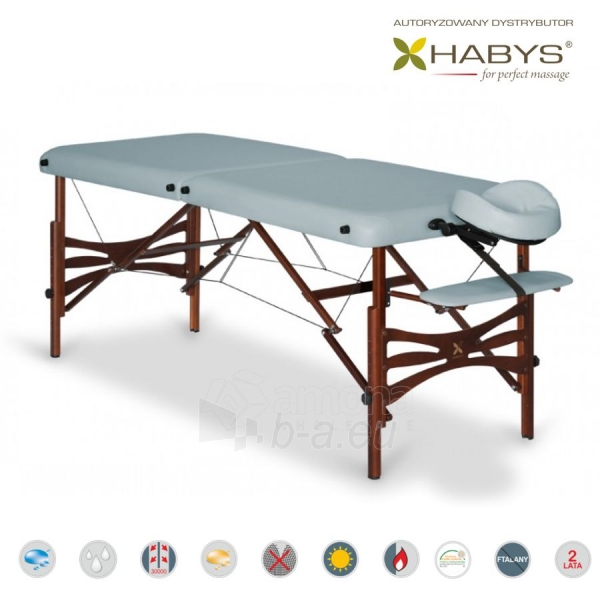 Sulankstomas masažo stalas HABYS Panda Vinyl Flex Gray paveikslėlis 3 iš 3