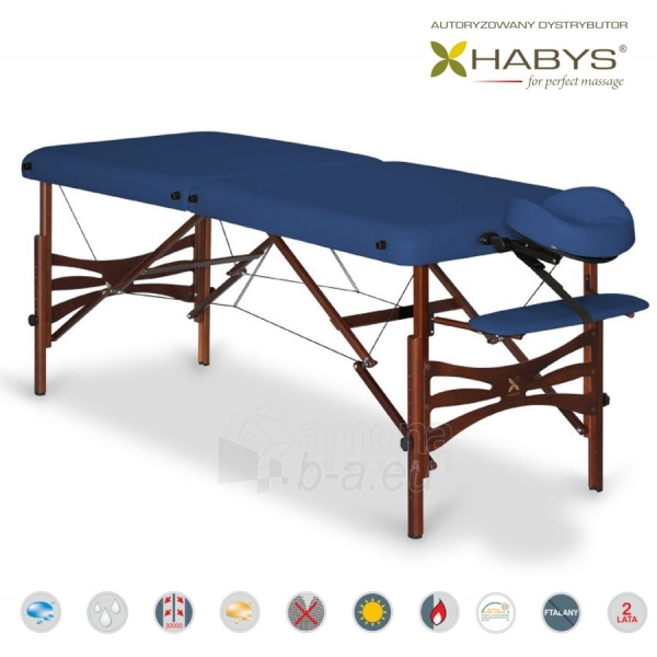Sulankstomas masažo stalas HABYS Panda Vinyl Flex Navy Blue paveikslėlis 3 iš 3