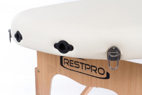 Sulankstomas masažo stalas Restpro Classic Oval 2 Cream, paveikslėlis 2 iš 10