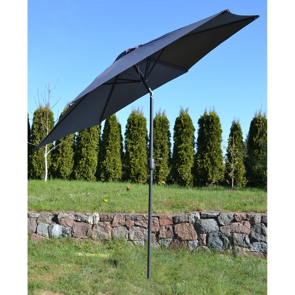 Sulankstomas sodo skėtis Saska Garden, 300cm, pilkas paveikslėlis 3 iš 9
