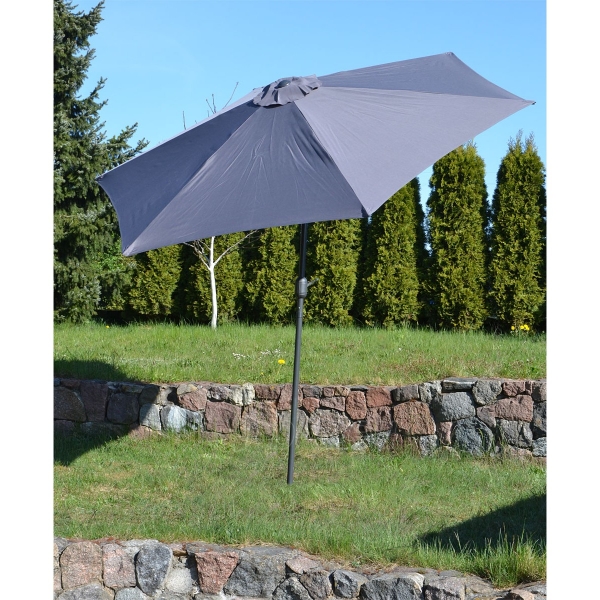 Sulankstomas sodo skėtis Saska Garden, 300cm, pilkas paveikslėlis 8 iš 9