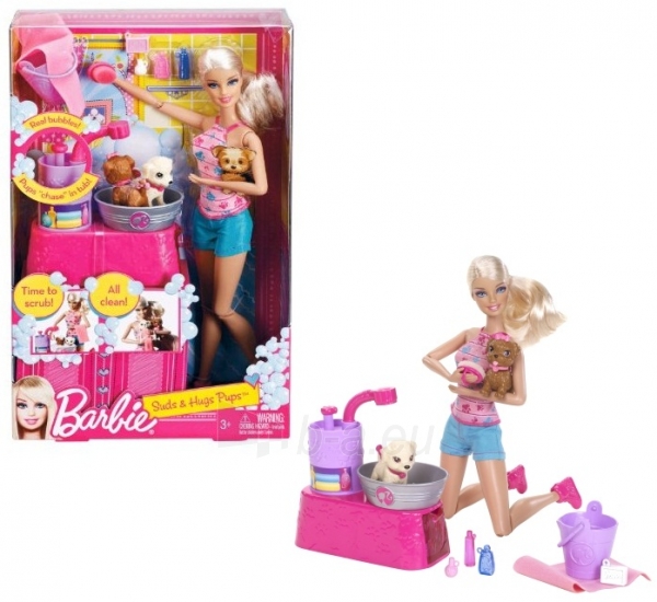 Šuniukų maudynės W3153 Mattel Barbie paveikslėlis 1 iš 1