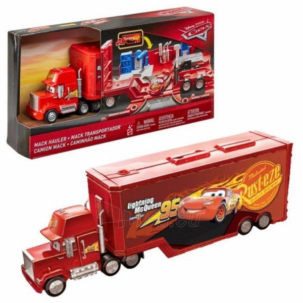 Sunkvežimis FTT93 Mattel Transporter Cars Mack Hauler Paveikslėlis 6 iš 6 310820273050