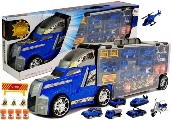 Žaislinis sunkvežimis su automobilių modeliukais Lean Toys paveikslėlis 2 iš 8