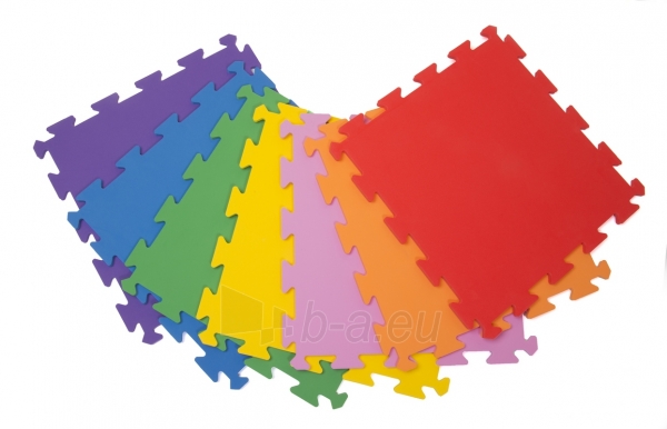 Surenkama grindų danga vaikams Palziv Rainbow (violetinė spalva; 1 detalė - 49x49 cm) paveikslėlis 1 iš 1