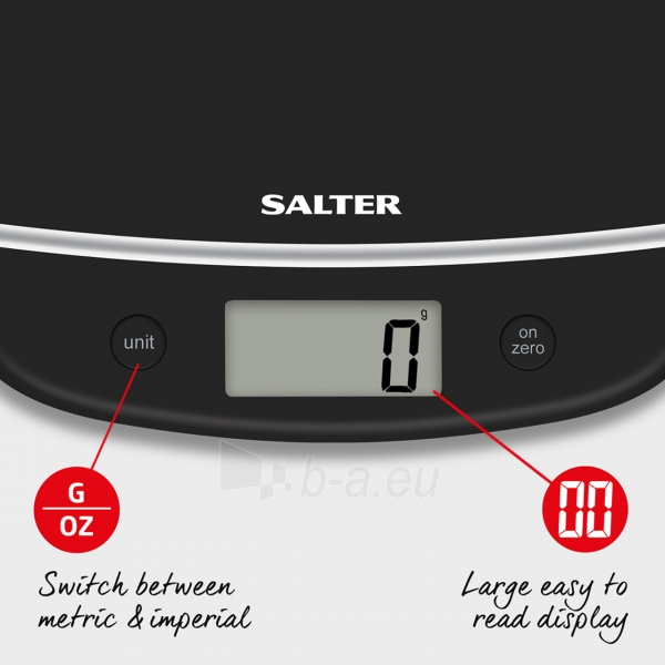Svarstyklės Salter 1056 BKDR Aquatronic Digital Kitchen Scale paveikslėlis 2 iš 10