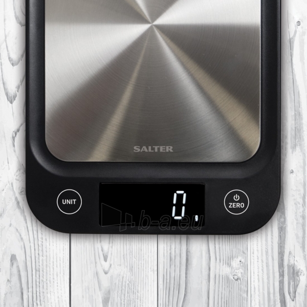 Svarstyklės Salter 1068 SSBKDR Ultra Slim Digital Kitchen Scales paveikslėlis 3 iš 4
