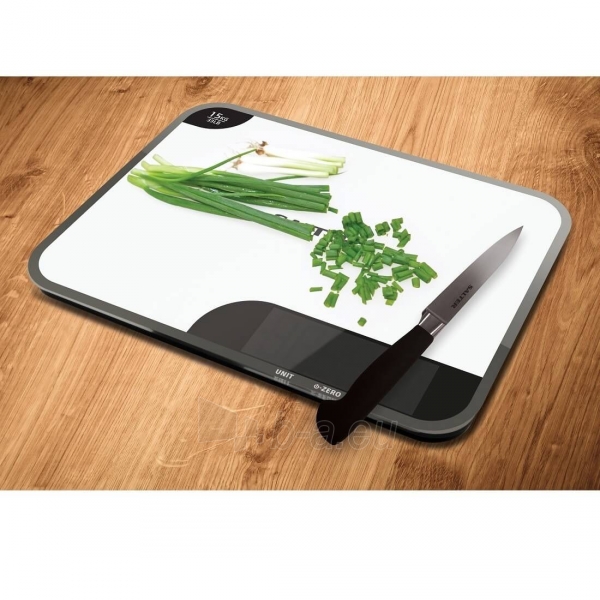Svarstyklės Salter 1079 WHDR 15kg Max Chopping Board Digital Kitchen Scale - White paveikslėlis 3 iš 5