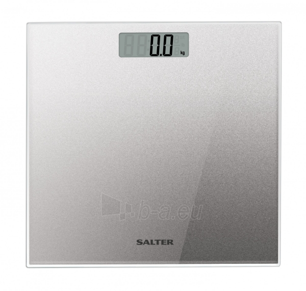 Svarstyklės Salter 9037 SVGL3R Salter Glass Electronic Digital Bathroom Scale - Silver Glitter paveikslėlis 2 iš 4
