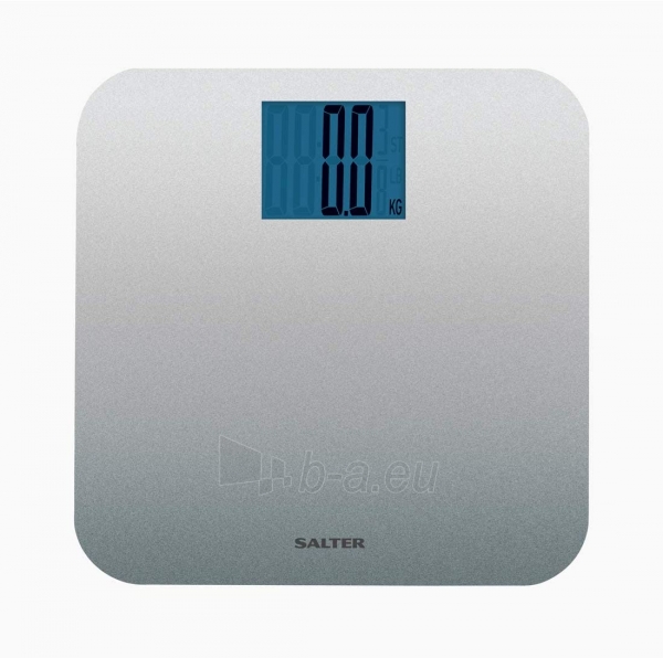 Svarstyklės Salter 9075 SVGL3R Max Electronic Digital Bathroom Scales - Silver paveikslėlis 2 iš 4