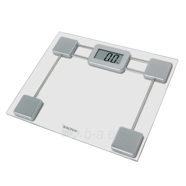 Svarstyklės Salter 9081 SV3R Toughened Glass Compact Electronic Bathroom Scale paveikslėlis 2 iš 7