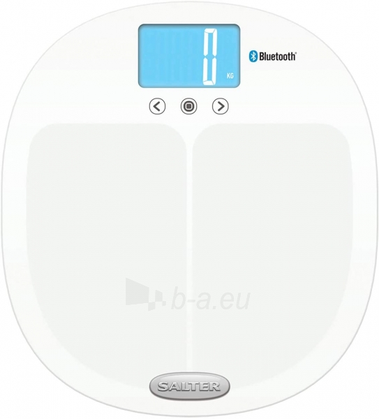 Svarstyklės Salter 9192 WH3R Salter Curve Bluetooth Smart Analyser Bathroom Scale white paveikslėlis 2 iš 6