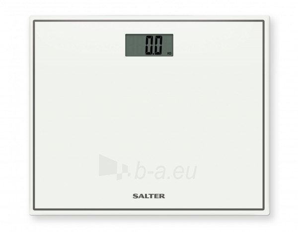 Svarstyklės Salter 9207 WH3R Compact Glass Electronic Bathroom Scale - White paveikslėlis 2 iš 3