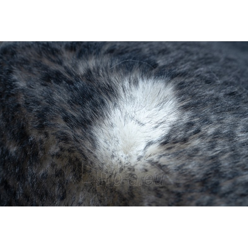 Tamsiai pilkas kailio imitacijos kilimas LAPIN | 133x180 cm paveikslėlis 13 iš 16