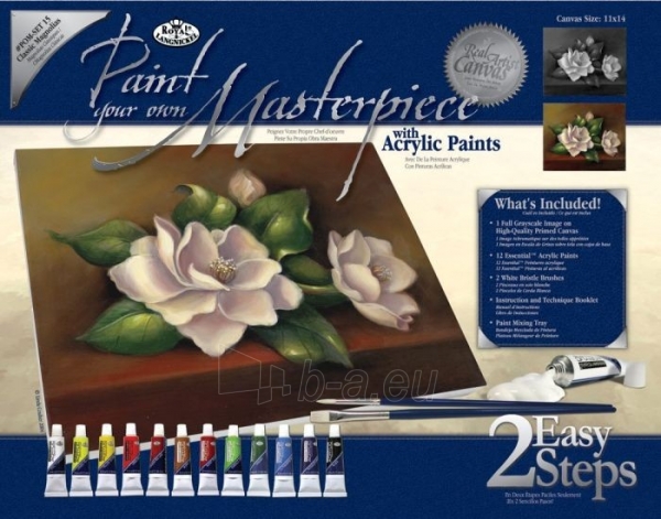 Tapymo komplektas Royal & Langnickel Paint Your Own Masterpiece Painting Set, Classic Magnolias paveikslėlis 1 iš 3