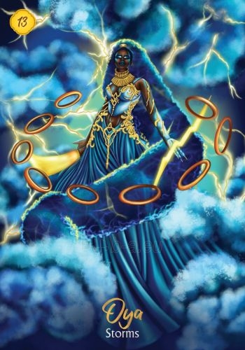 Taro kortos African Goddess Rising Oracle kortos Hay House paveikslėlis 8 iš 9