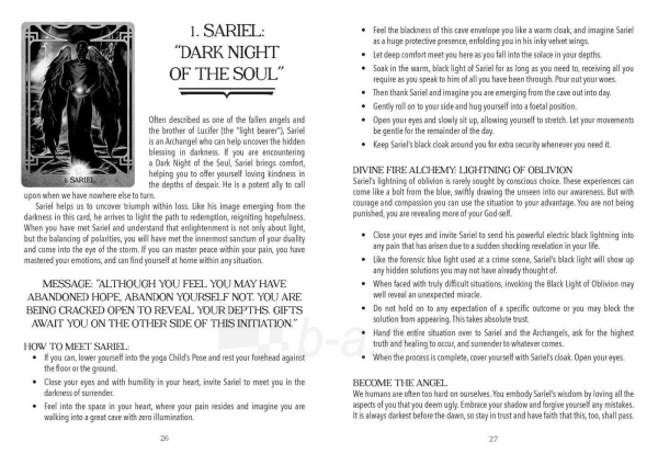 Taro kortos Archangel Fire Oracle kortos Findhorn Press paveikslėlis 7 iš 9
