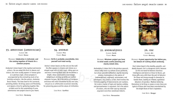 Taro kortos Fallen Angel Oracle kortų ir knygos rinkinys Cico Books paveikslėlis 6 iš 12