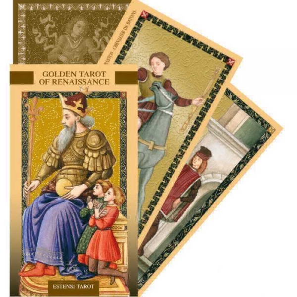 Taro Kortos Golden Tarot Of Renaissance paveikslėlis 9 iš 9